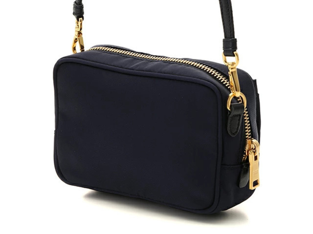 Prada Ribbon Shoulder Bag Navy Blue JH